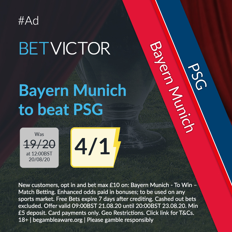 2019-20 UEFA Champions League Final - PSG vs Bayern Munich ...