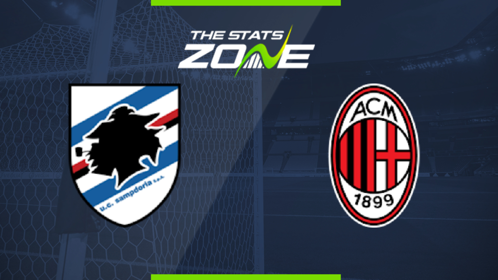 2019 20 Serie A Sampdoria Vs Ac Milan Preview Prediction The Stats Zone