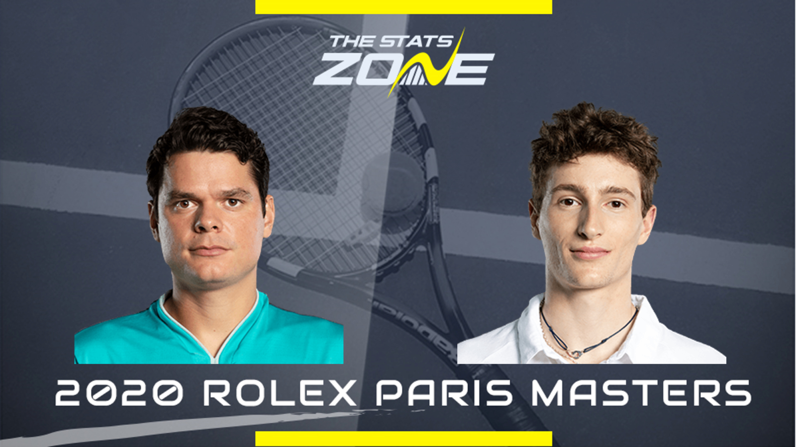 2020 Paris Masters Quarter-Final - Milos Raonic vs Ugo ...