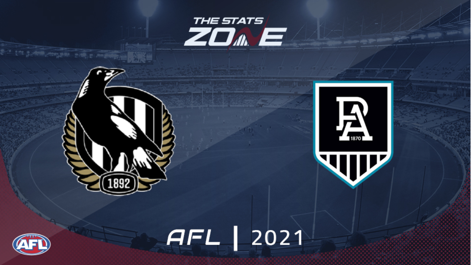 2021 Afl Collingwood Vs Port Adelaide Preview Prediction The Stats Zone