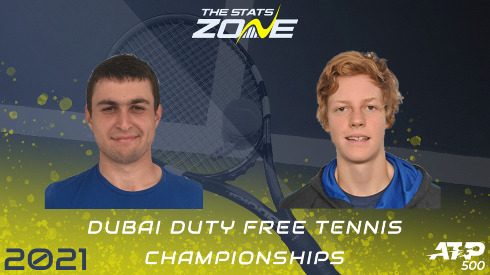 2021 Dubai Tennis Championships Quarter Final Aslan Karatsev Vs Jannik Sinner Preview Prediction The Stats Zone