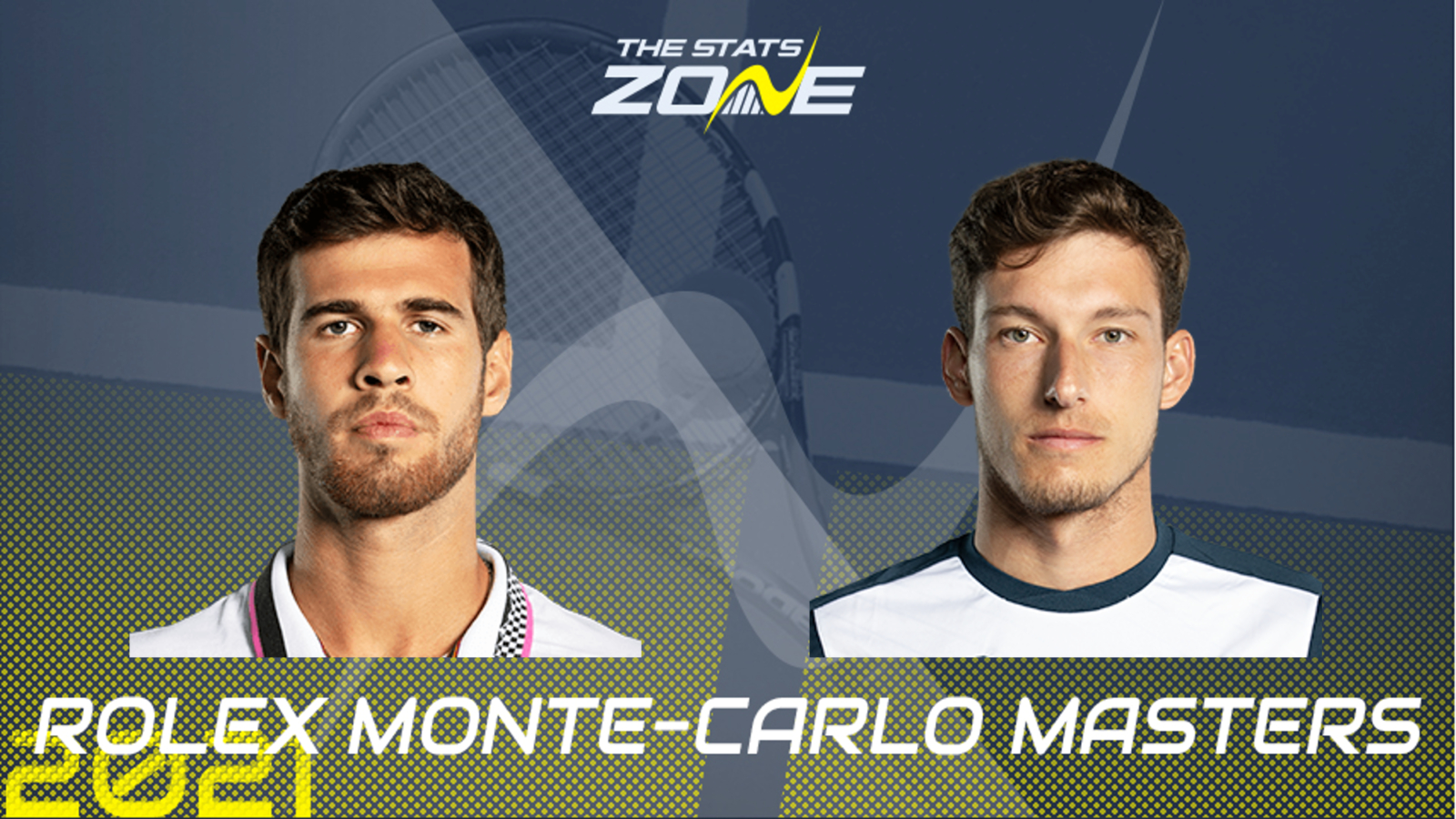 2021 Monte Carlo Masters Second Round Karen Khachanov Vs Pablo Carreno Busta Preview Prediction The Stats Zone