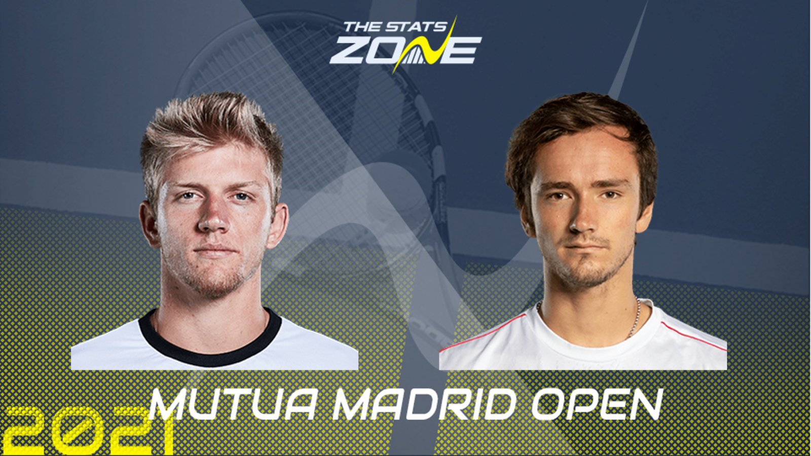 2021 Madrid Open Second Round Alejandro Davidovich Fokina Vs Daniil Medvedev Preview Prediction The Stats Zone