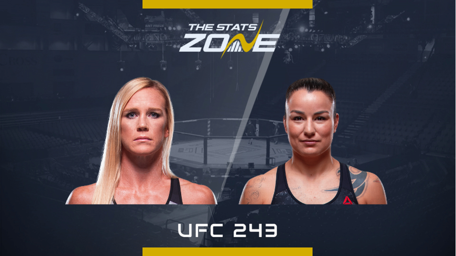 MMA Preview – Holly Holm vs Raquel Pennington 2 at UFC 243 - The Stats Zone