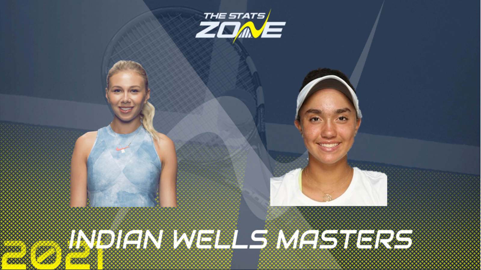 2021 Indian Wells Masters First Round – Amanda Anisimova vs Katrina ...