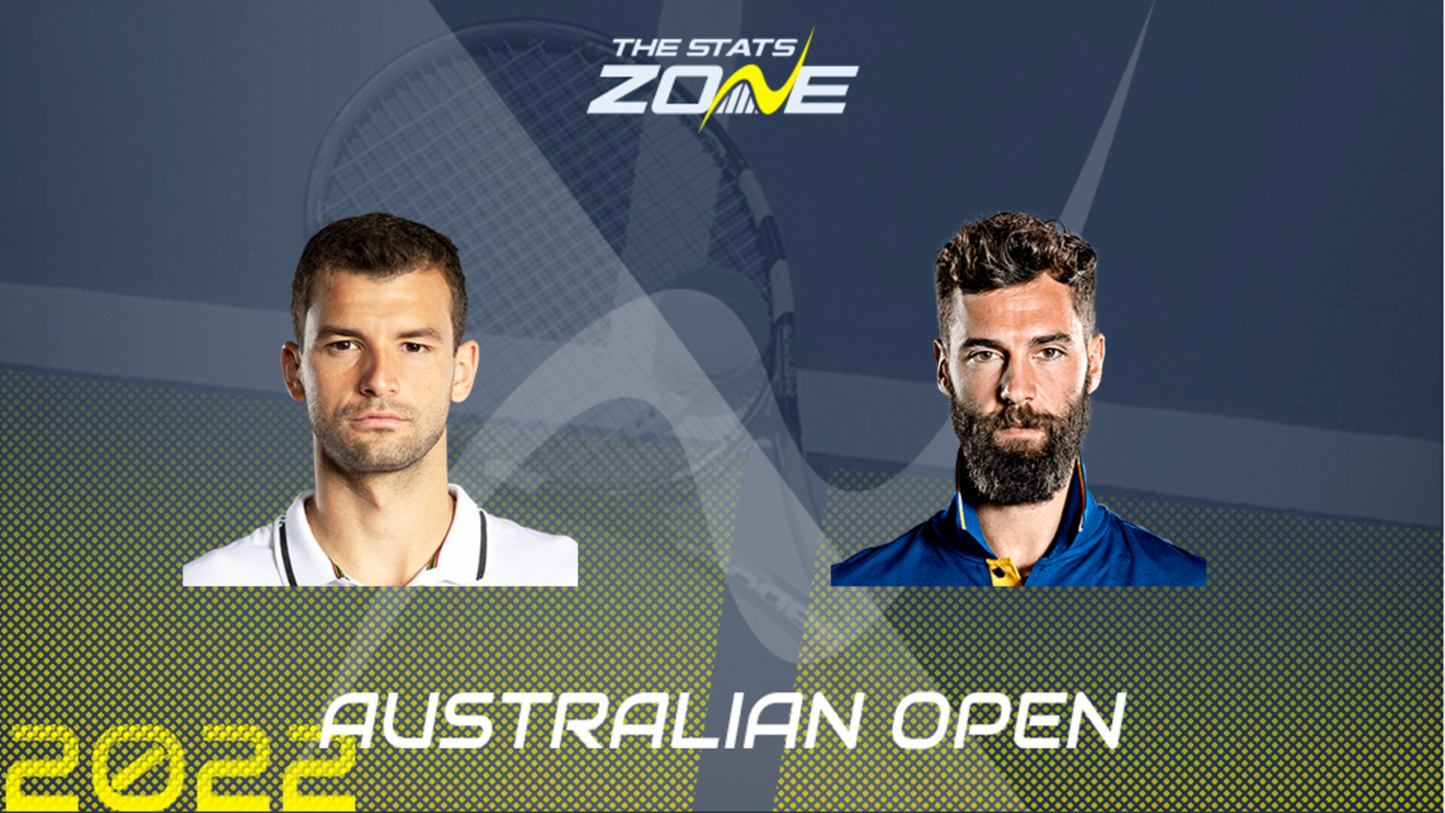 Grigor Dimitrov vs Benoit Paire – Second Round – Preview & Prediction | 2022 Australian Open