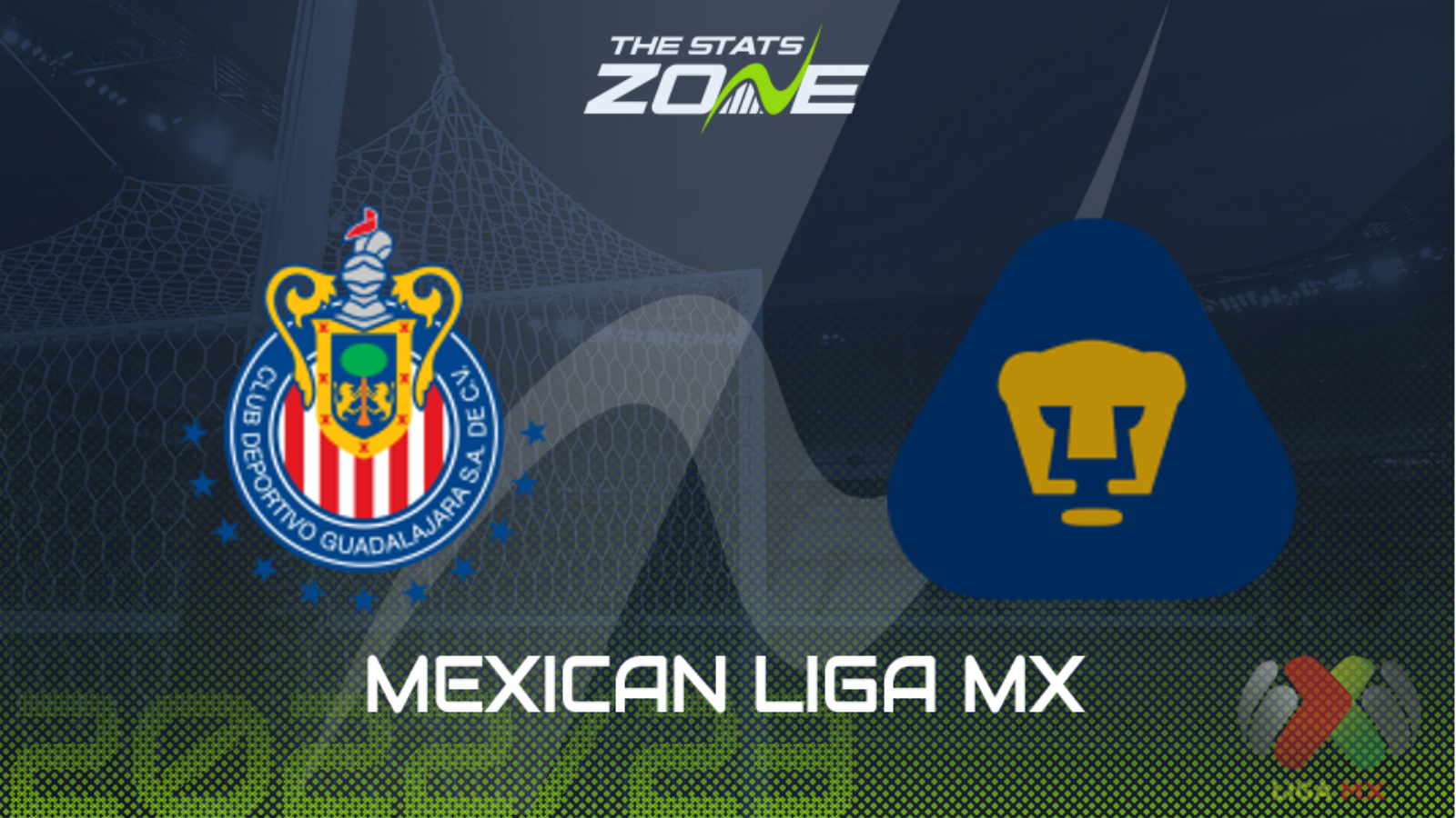 Guadalajara vs Pumas UNAM – Apertura – & | 2022-23 Mexican Liga MX - The Stats Zone