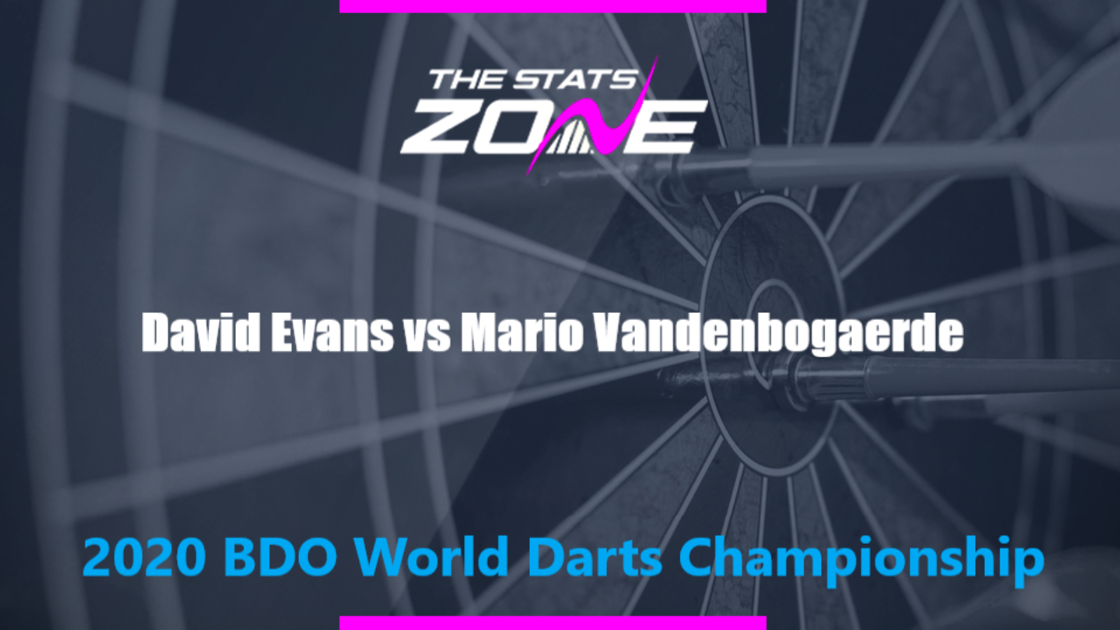 2020 BDO World Darts Championship – David Evans vs Mario Vandenbogaerde Preview & Prediction