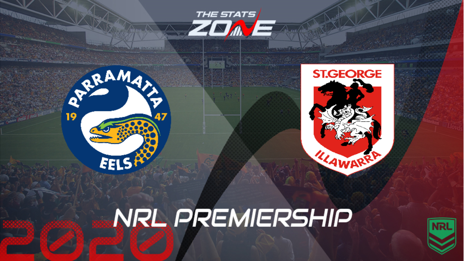 2020 NRL - Parramatta Eels vs St. George Illawarra Dragons ...