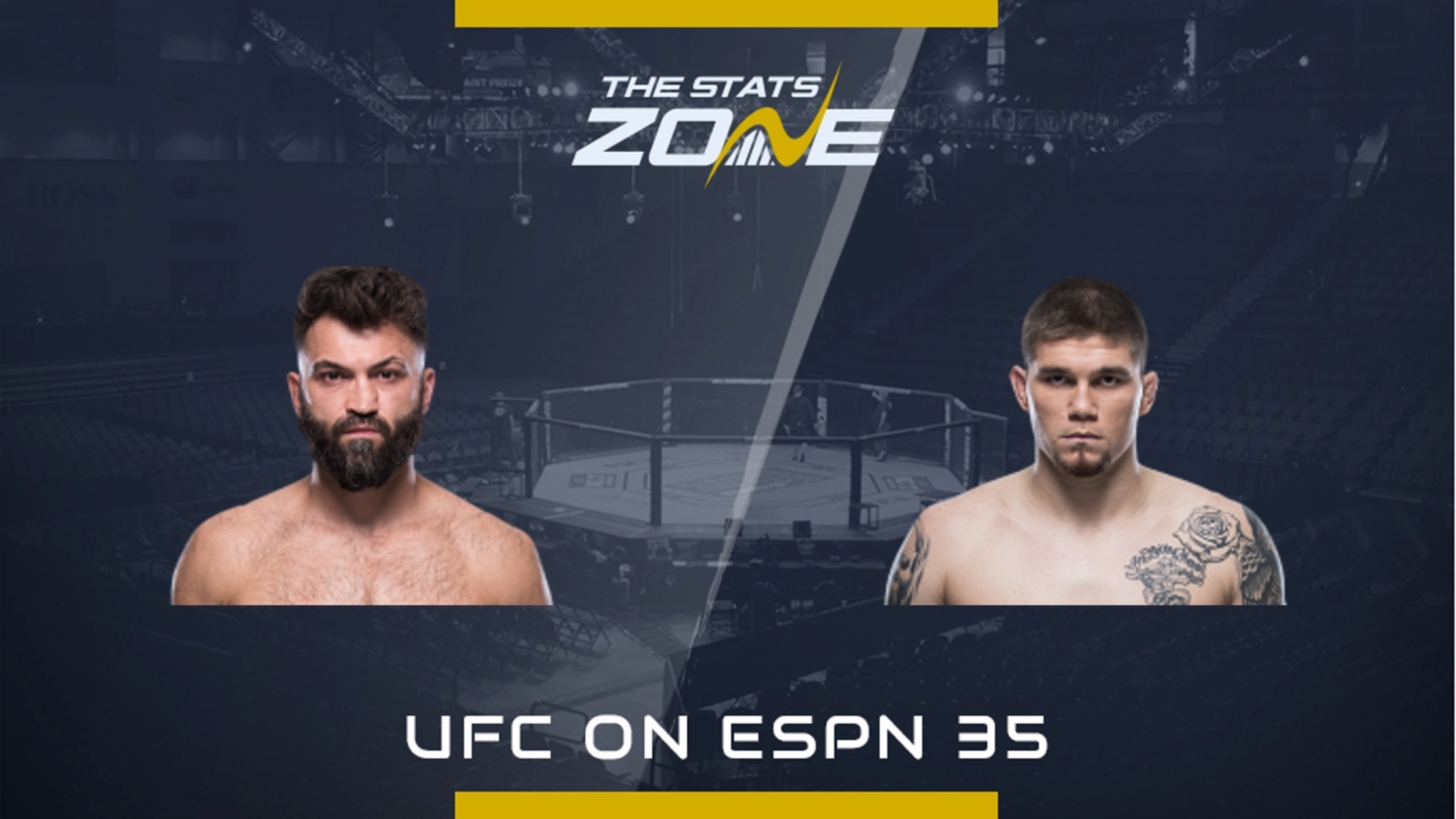 Mma Preview Andrei Arlovski Vs Jake Collier At Ufc On Espn 35 The Stats Zone 