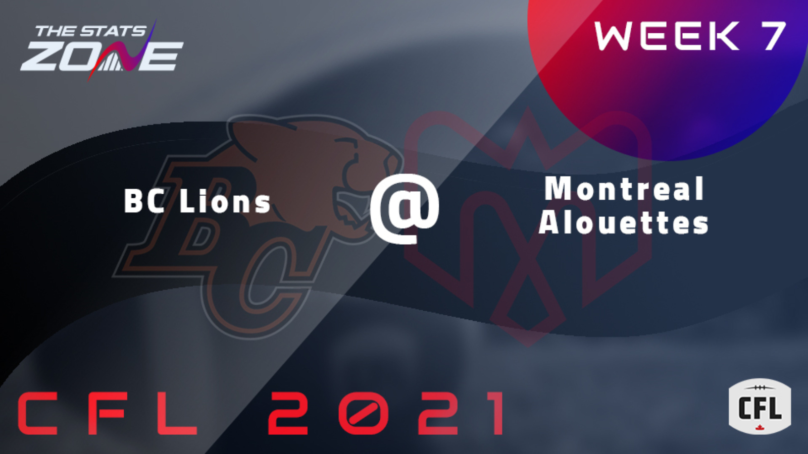 Week Bc Lions Montreal Alouettes Preview Pick The Stats Zone