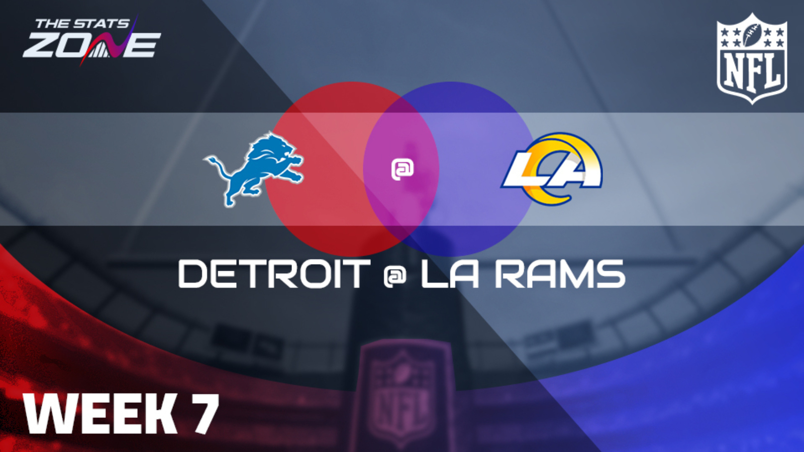 Week 7 Detroit Lions Los Angeles Rams Preview & Pick The Stats Zone