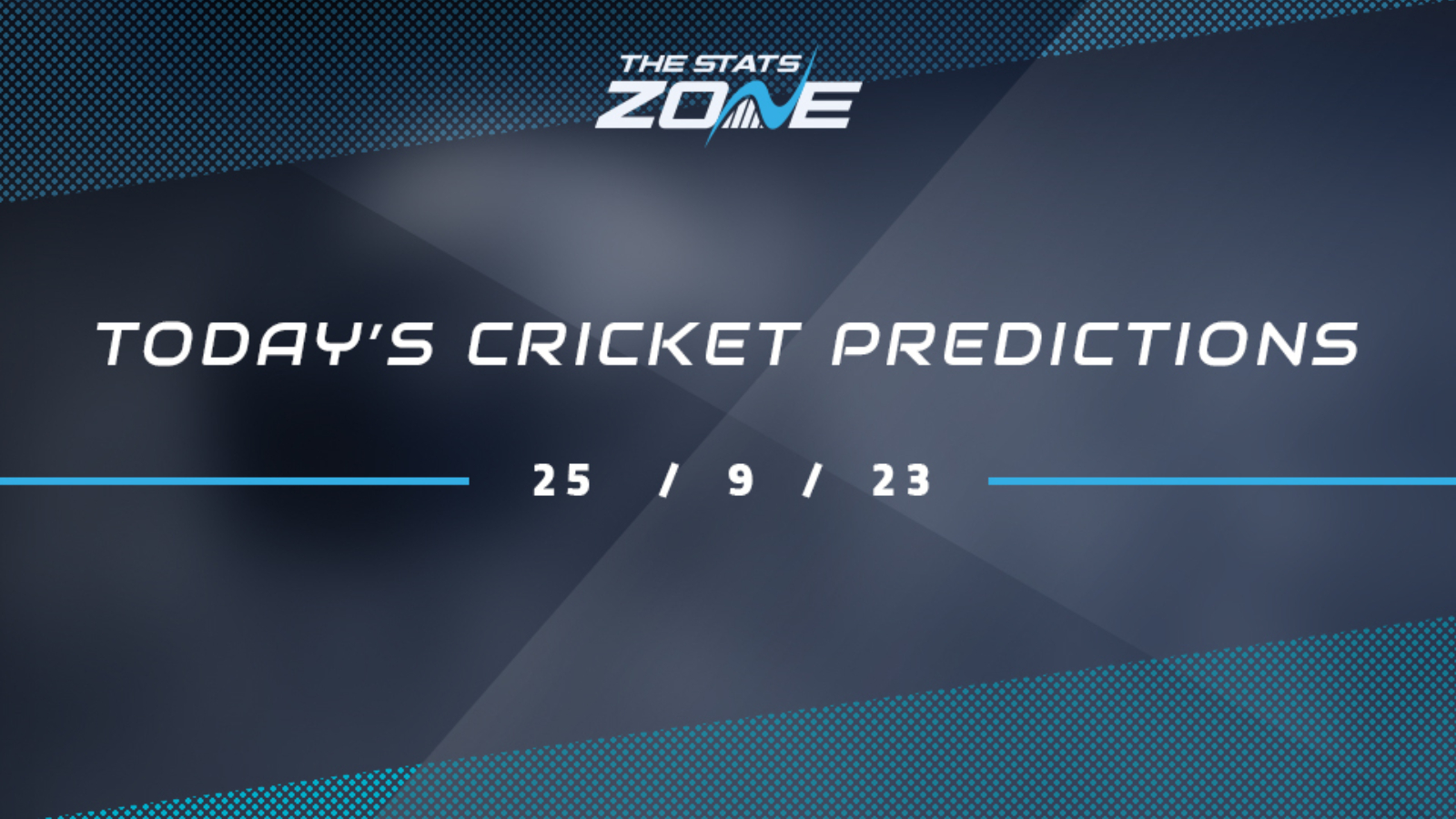 Today's Cricket Predictions (25/09/23)